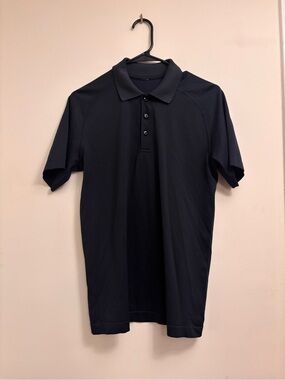 Lululemon Men's Metal Vent Tech Polo Shirt Dark blue - Small